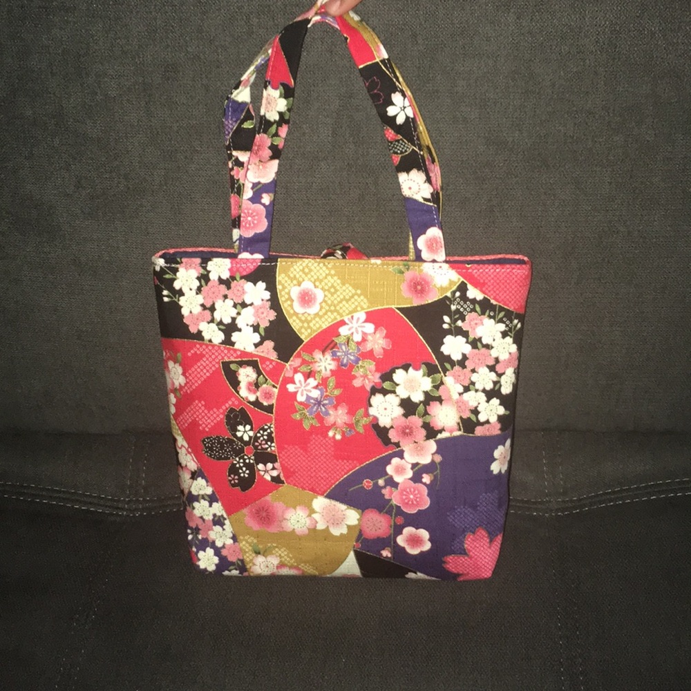 Japanese Kimono Mini Tote (BRAND NEW) - Picture 4 of 9
